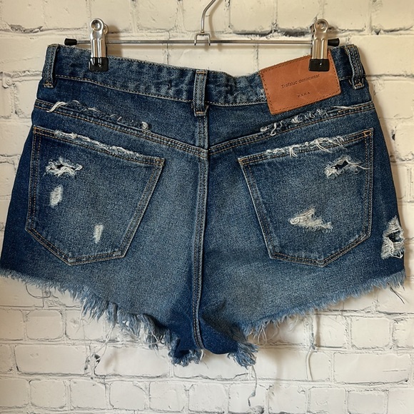 TRAFALUC ZARA denim shorts size 4 - Picture 2 of 3